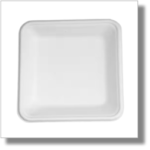 Cureearth 6" Fiber Square Plates
