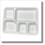 Cureearth 5-Comp Fiber School Lunch Trays | Premium Quality